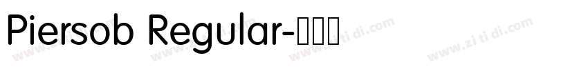 Piersob Regular字体转换